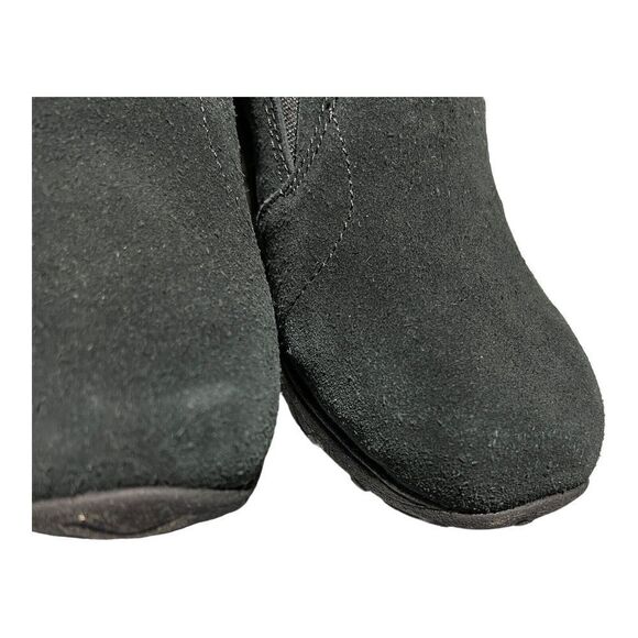 Merrell KIDS 4.5 Black Suede Jungle Moc, Nubuck Leather, J95631 EU 35.5 Slip On - Picture 3 of 9